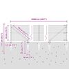 vidaXL Poste de Valla Plateado 100 x 0,5 m (malla de 25 x 25 mm) Acero