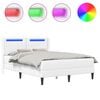 vidaXL Estructura de cama con colch&oacute;n Blanco 120 x 190 cm