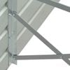 vidaXL Arriate de acero galvanizado gris 600x80x45 cm