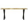 vidaXL Mesa de comedor de madera maciza de mango 180x90x76 cm