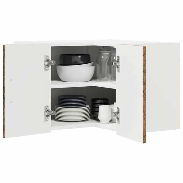 vidaXL Mueble de Cocina con estante Madera vieja 57 x 57 x 40 cm