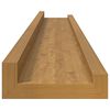 vidaXL Estante de pared 4 pcs Beige 80 x 9 x 3 cm Madera de ingenier&iacute;a