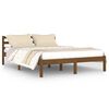 vidaXL Estructura de cama madera maciza de pino marr&oacute;n miel 140x200 cm