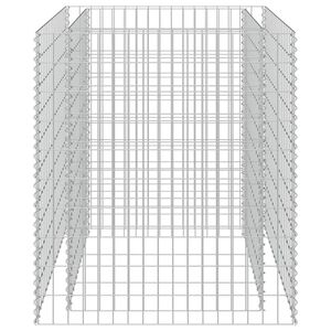 vidaXL Arriate de gaviones de acero 90x90x100 cm