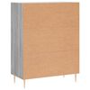 vidaXL Aparador de madera de ingenier&iacute;a gris Sonoma 69,5x34x90 cm