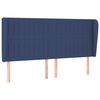 vidaXL Cama box spring con colch&oacute;n tela azul 180x200 cm