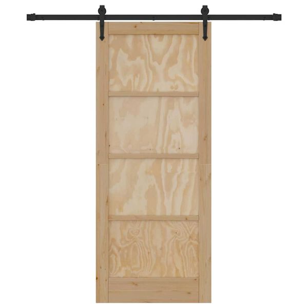 vidaXL Puerta Corredera ORKDAL Marr&oacute;n 83 x 202 cm