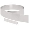 vidaXL Borde de C&eacute;sped 4 uds. 450 x 15 cm Acero inoxidable Plateado