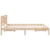 vidaXL Estructura de cama Marr&oacute;n 150 x 200 cm Madera de pino macizo