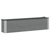 vidaXL Arriate elevado Gris 150 x 30 x 36 cm alu.