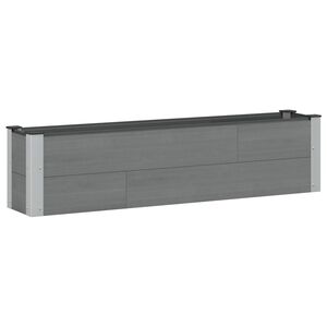 vidaXL Arriate elevado Gris 150 x 30 x 36 cm