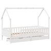 vidaXL Estructura de cama para niños con cajones madera pino 90x200 cm