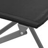 vidaXL Sillas de jardín plegables 2 unidades acero y textilene negro