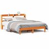 vidaXL Cama sin colch&oacute;n madera maciza de pino marr&oacute;n cera 160x200 cm