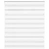 vidaXL Estor cebra blanco 125x150 cm tejido ancho 120,9 cm poliéster