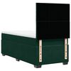 vidaXL Cama box spring con colch&oacute;n terciopelo verde oscuro 90x200 cm