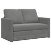 vidaXL Sof&aacute; cama de suelo 2 en 1 terciopelo gris oscuro 122x204x55 cm