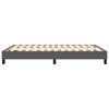 vidaXL Estructura de cama con somier cuero sint&eacute;tico gris 140x200 cm