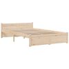 vidaXL Estructura de cama doble sin colch&oacute;n madera maciza 120x190 cm