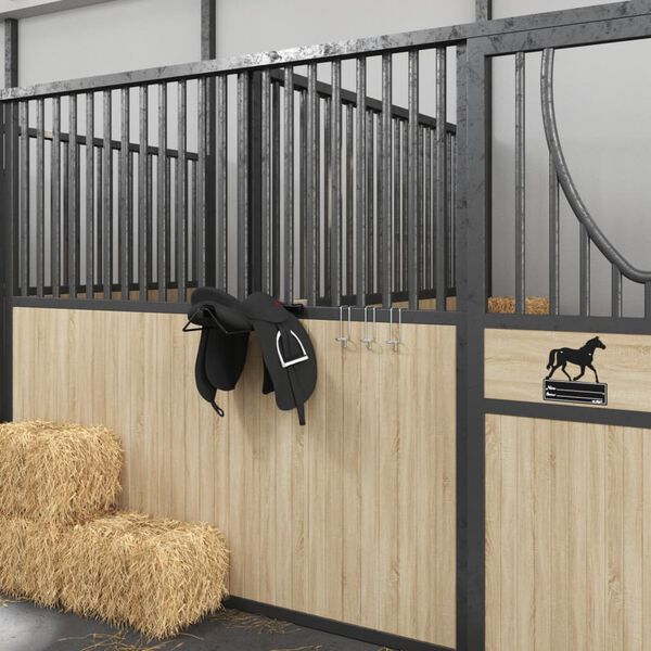 vidaXL Gancho de cubo port&aacute;til acero galvanizado plateado