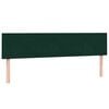 vidaXL Cama box spring con colch&oacute;n terciopelo verde oscuro 180x220 cm