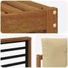 vidaXL Conjunto de sof&aacute;s de exterior con coj&iacute;n 6 pcs Natural y Beige