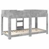 vidaXL Cama Litera para Ni&ntilde;os con colch&oacute;n Gris Concreto 90 x 200 cm