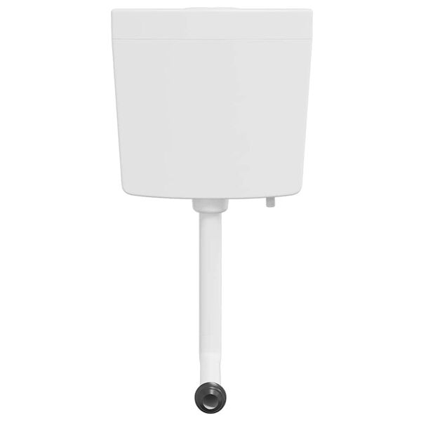 vidaXL Cisterna de inodoro con entrada de agua inferior blanca 3/6 L