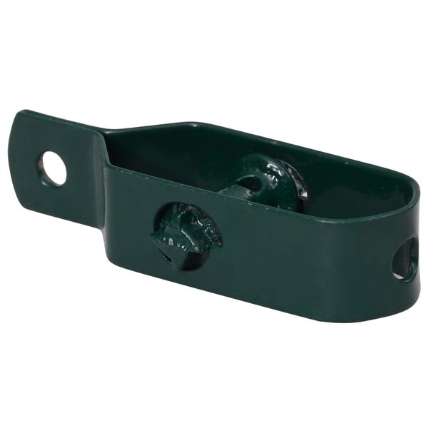 vidaXL Tensores de alambre para valla 250 uds acero verde 90 mm