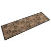 vidaXL Alfombra de cocina lavable terciopelo marr&oacute;n Morning 45x150 cm