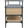 vidaXL Banco zapatero madera de ingenier&iacute;a roble Sonoma 85,5x42x57,5cm
