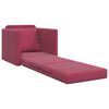 vidaXL Sofá cama Rojo vino 74 x 77 x 81 cm Terciopelo
