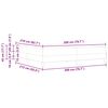 vidaXL Cama tipo Box Spring con colch&oacute;n Verde oscuro 200 x 210 cm tela