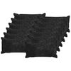 vidaXL Funda de almohada 12 uds. HOUTEN Gris antracita 40 x 80 cm