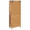 vidaXL Aparador alto con caj&oacute;n 2 pcs Madera vieja Madera de ingenier&iacute;a
