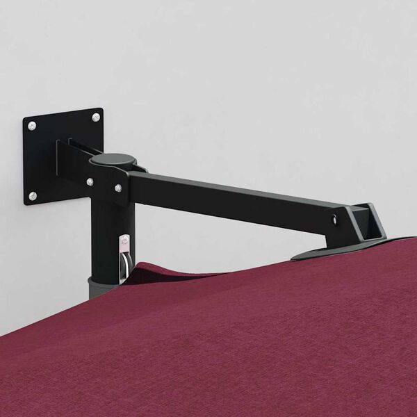 vidaXL Parasol de jardín Rojo y Negro 248 x 248 x 148 cm