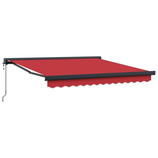 vidaXL Toldo Rojo 350 x 250 x 165 cm Poliéster y Aluminio