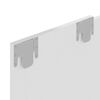 vidaXL Mueble TV de pared contrachapado blanco brillante 120x23,5x90cm