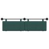 vidaXL Cabecera Colgante Liso Verde oscuro 190 x 55 x 5 cm tela