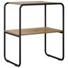 vidaXL Mesa Consola Roble artisan 60 x 42,5 x 70 cm