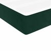 vidaXL Cama box spring con colch&oacute;n terciopelo verde oscuro 100x200 cm
