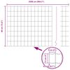 vidaXL Valla con Poste Gris 0,4 x 25 m Acero y PVC