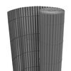vidaXL Valla de jard&iacute;n de doble cara gris 90x300 cm