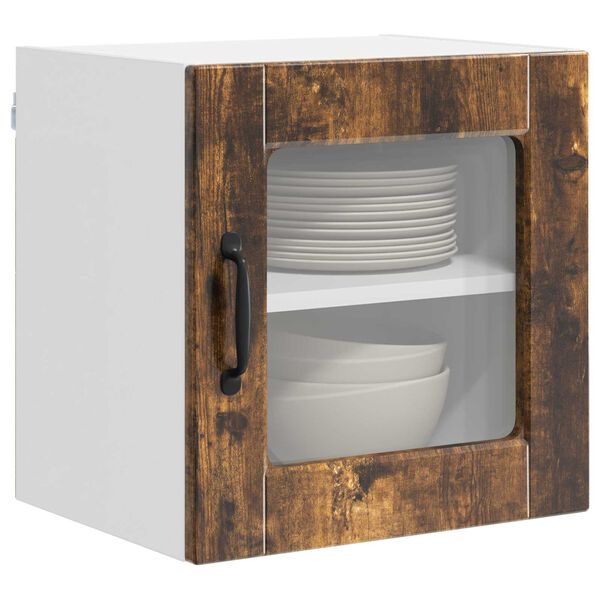 vidaXL Mueble de Cocina con estante Roble ahumado 40 x 31 x 40 cm