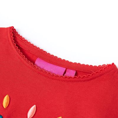 Camiseta infantil de manga larga rojo 92