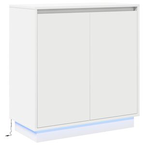 vidaXL Aparador LED con estante 71 x 34,5 x 75 cm Madera de ingenier&iacute;a