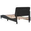 vidaXL Estructura de cama sin colch&oacute;n terciopelo negro 90x190 cm