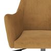 vidaXL Sillas de comedor giratorias 2 uds terciopelo marr&oacute;n