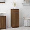 vidaXL Armario de ba&ntilde;o madera contrachapada marr&oacute;n roble 32x34x90 cm