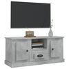 vidaXL Mueble de TV madera contrachapada gris hormigón 100x35,5x45 cm